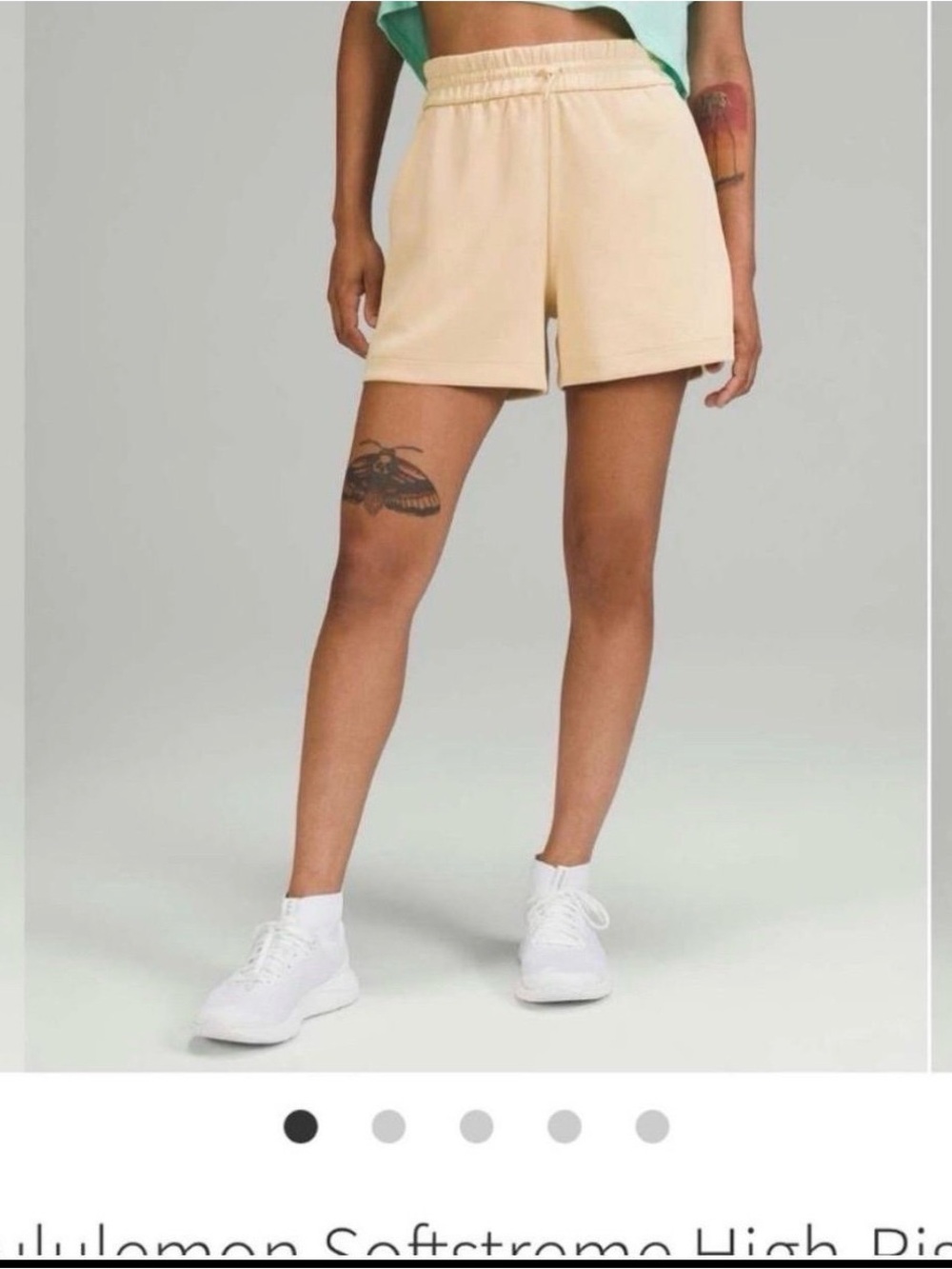 lululemon athletica Beige Athletic Shorts